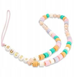  Telefontartó 25 cm Guess Phone Strap Beads Heishi Rózsaszín