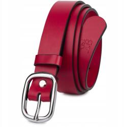 Beltimore Női bőröv öv , piros, klasszikus, 3 cm, Beltimore (U51_105)