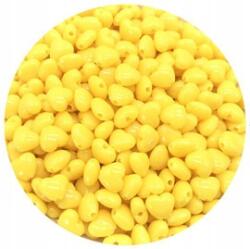  Szív Műanyag Sárga 8MM 10DB