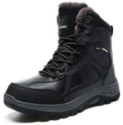  Bőr taktikai katonai bakancs, trekking, vízálló, Size 43, fekete (XDLTI-T)