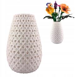 3D Forge Lyra Fehér virágváza Lego Icons Csokor 10313 10280 Ajándék 3D (3DF-LYRA-WHITE)