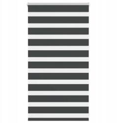 VidaXL Zebra roló, fekete, szövetszélesség 85, 9 cm, poliészter (4014207)