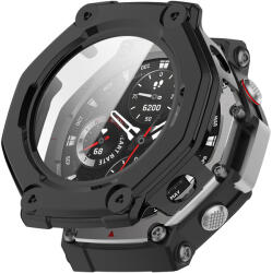 Amazfit Set de Protectie 360° pentru Amazfit T-Rex 3 - Carcasa cu protectie ecran, Claritate HD, Design Elegant - negru mat