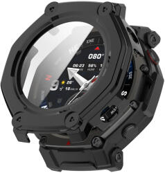 Amazfit Set de Protectie 360° pentru Amazfit T-Rex 3 Pro - Carcasa cu protectie ecran, Claritate HD, Design Elegant - negru mat