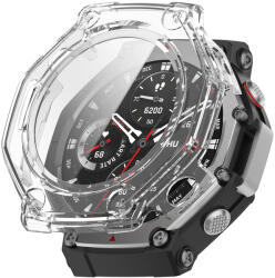 Amazfit Set de Protectie 360° pentru Amazfit T-Rex 3 - Carcasa cu protectie ecran, Claritate HD, Design Elegant - transparenta