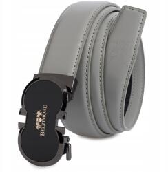 Beltimore Férfi bőr öv, automata csattal, 3, 5cm széles, valódi bőr (A39lightgrey_120)