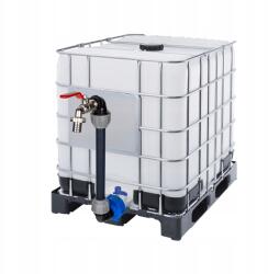  Ibc Mauzer 1000L csatlakozókészlet merev csővel, S60x6 3/4" csappal (RAN MAUZER IBC SET 3/4 S60X6 PRZYLACZE PVC 25)