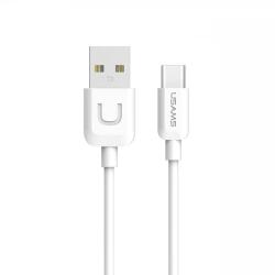 USAMS Kabel U-Turn USB-C 1m biały/white 2A TCUSBXD02 (US-SJ099)