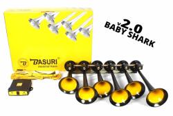 Basuri Semnal pneumatic, claxon inox pneumatic BABY SHARK 2.0, cu 19 melodii, 12 24V (1530532214)