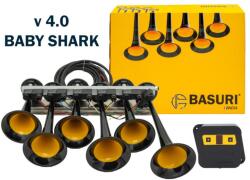 Basuri Semnal pneumatic, claxon inox pneumatic Basuri BABY SHARK 4.0, cu 22 melodii, 12 24V (158122503)
