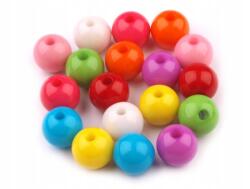Műanyag Gyöngyök Színes 10MM 20DB
