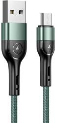 USAMS Kabel pleciony U55 2A micro USB 1szt. for set U55 zielony/green 1m SJ450USBSG02 (US-SJ450)