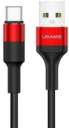 USAMS Kabel pleciony U5 2A USB-C czerwon y/red 1, 2m SJ221TC02 (US-SJ221)