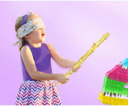 GoDan Bat Pentru Pinata, auriu metalic, 50 cm GD867 Pinata petreceri (GD867)