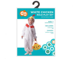 GoDan Costum carnaval Puisor alb pentru copii, marime 92-104 cm ( 3-4 ani) GD1360 Costume bal mascat copii (GD1360) Costum bal mascat copii