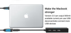 Vention Cablu de date USB 2.0 Female la USB de tip C - Negru 10cm V021-B10 Cabluri USB la USB C (V021-B10)