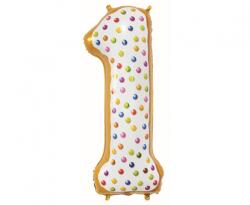 GoDan Balon folie aniversare forma de cifra 78 cm GD008-1 Baloane folie Tip Model 1 (GD008-1)