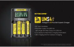 NITECORE Incarcator de baterie USB Nitecore UMS4 NK492 Incarcatoare baterii (NK492) Incarcator baterii
