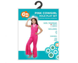 GoDan Costum carnaval Pink Cowgirl pentru copii, marime 110/120 cm ( 4-6 ani) GD1272 Costume bal mascat copii (GD1272) Costum bal mascat copii