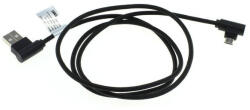 OTB 1m Cablu de date micro-USB din nylon / conector la 90 de grade impletit ON5012 Cabluri USB la Micro USB Culoare Negru (ON5012)