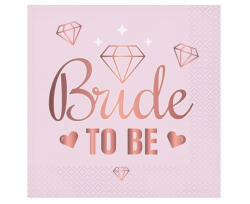 GoDan Set 20 servetele petrecere Bride To Be (pink), 33 x 33 cm GD926 Servetele petrecere (GD926)