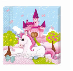 GoDan Set 20 servetele party, model unicorn, 33 x 33 cm GD881 Servetele petrecere (GD881)