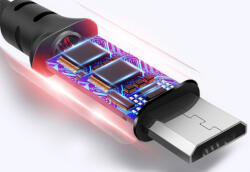 hoco. Micro USB la USB 2.0 2A Cablu de date Hoco Premium H002-ZW-1M Cabluri USB la Micro USB Lungime 1 Metru Culoare Negru (H002-ZW-1M)
