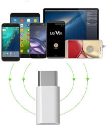 OTB Adaptor Micro USB Mama la USB Type C Tata AL223 Adaptoare USB Culoare Alb (AL223)