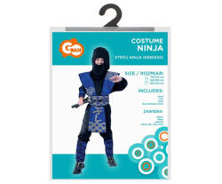 GoDan Costum carnaval Blue Ninja pentru copii 5- 6 ani (110/ 120 cm) GD965 Costume bal mascat copii (GD965) Costum bal mascat copii