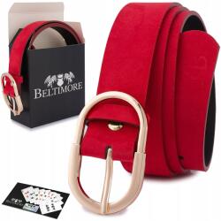 Beltimore Női bőr öv nadrághoz nat. velúr bőr 3 cm Beltimore (E51_85)