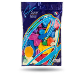 GoDan Set 50 baloane in forma de inima multicolor 25 cm GD642 Arcade si seturi de baloane (GD642)