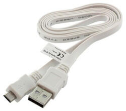 OTB Cablu de date USB la Micro USB Ultra plat ON036 Cabluri USB la Micro USB Lungime 95cm Culoare Alb (ON036)