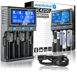 EverActive Incarcator pentru baterii cilindrice Li-ion si Nimh everActive UC-4200 BLR013 Incarcatoare baterii (BLR013)