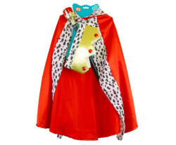 GoDan Costum carnaval Rege pentru copii cu pelerina, coroana si sceptru, marime universala GD1021 Costume bal mascat copii (GD1021) Costum bal mascat copii