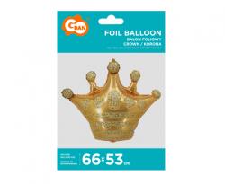 GoDan Balon folie model Crown (coroana) 66 x 53 cm auriu GD089 Baloane folie (GD089)