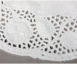 GoDan Set 100 de hartie dantelata alba, pentru platouri, rotunde , 33 cm GD935 Servetele petrecere (GD935)