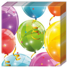 GoDan Set 20 servetele petrecere Model Balon 33 x 33 cm GD895 Servetele petrecere (GD895)