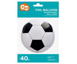 GoDan Balon folie in forma de minge fotbal alb negru 40 cm GD609 Baloane folie (GD609)