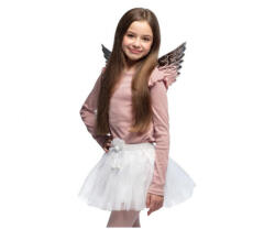 GoDan Set costum îngeras argintiu (aripi și fustă de balet), marime universala GD1089 Costume bal mascat copii (GD1089) Costum bal mascat copii