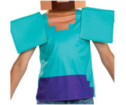 GoDan Costum carnaval Minecraft Steve Essential pentru copii, marime S (5 - 6 ani) GD1227 Costume bal mascat copii (GD1227) Costum bal mascat copii