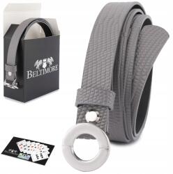 Beltimore Női bőr öv nadrághoz fekete nat bőr 1, 8 cm Beltimore (O18_105)