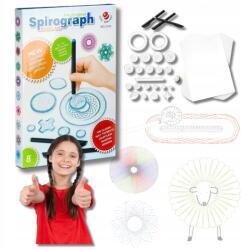 Toys4Boys Spirográf Rajzkészlet Gyerekeknek Filctollak Oktató Játék