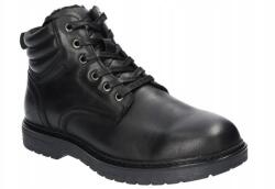 American Club CY122 Bélelt Téli Cipő Férfi Bőr Fekete 43 (CY122/24)