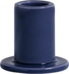Hay Sfeșnic Tube pentru lumânare clasică, S, ceramic, bleumarin (AB540-A601-AF33)
