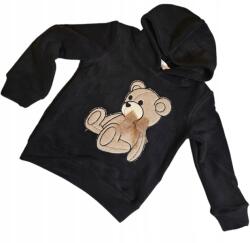  Gyerek pulóver maci Italia Divat polár fekete 116-es méret 122 (YOYO S.)