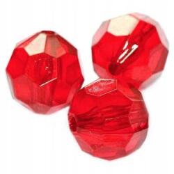 Kristályok Kerek Gyöngyök Karkötőkhöz Handmade Diy Piros 12MM 12DB