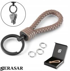 Serasar Bőr Női Kulcstartó [Strong] Szín Camel (Strong)