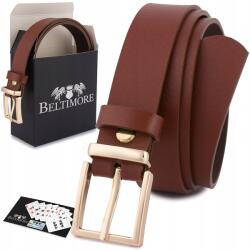 Beltimore Bőr öv nadrághoz, ruhához, barna természetes bőr, 2, 4 cm széles, Beltimore (O10_85)