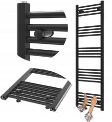 Granitan Fürdőszobai Radiátor Fekete Létra 50x150 cm Radiátor Szerelés 180° Breno (BRENO26987)