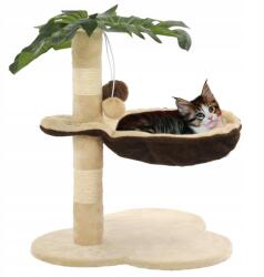 PUPIL vidaXL Macska kaparófa szizáloszloppal, 50 cm, bézs-barna (170595)